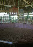 The cock fighting arena.