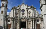 The main façade of the Cathedral in Havana.