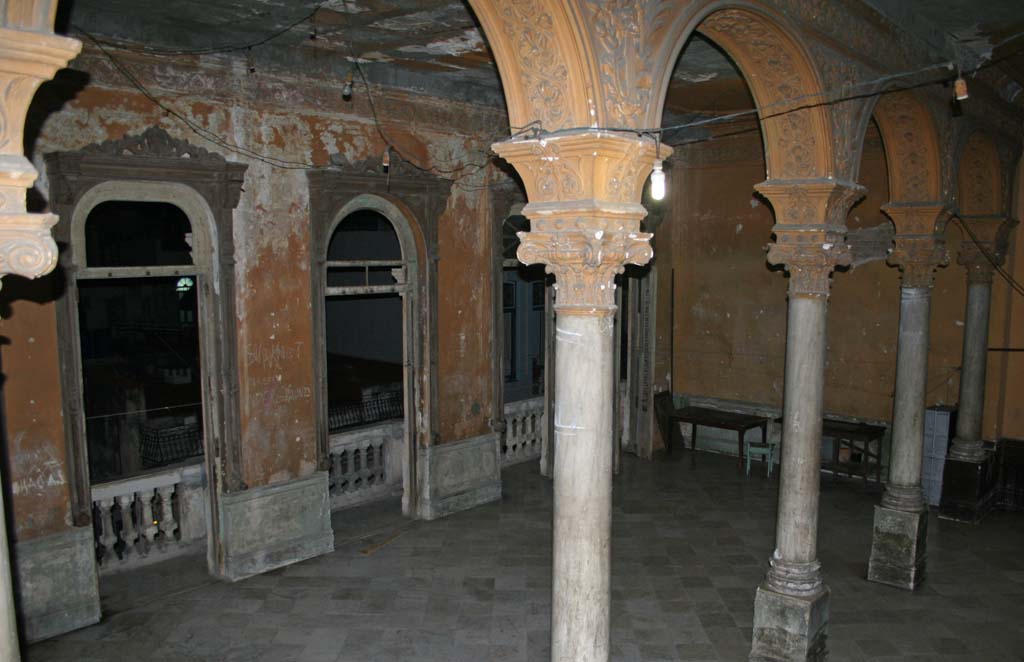 An interior ripe for restoration, which is why the highly recommended La Guarida restaurant upstairs was closed.